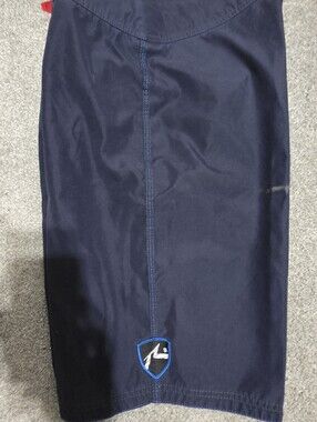 Navy Blue RUSTY baggies Guts Swim Shorts with Shield Logo